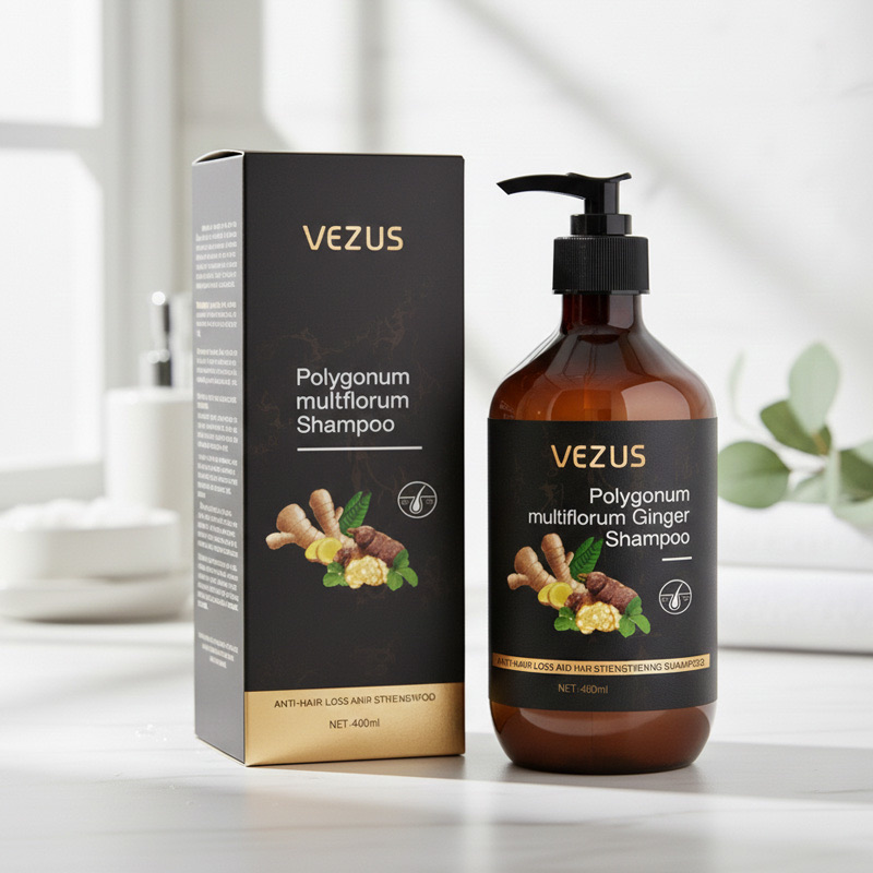 Vezus Polygonum Multiflorum Ginger Shampoo 400ml